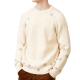 Men's Solid Knit Merino Wool Fashion Pullover Sweater