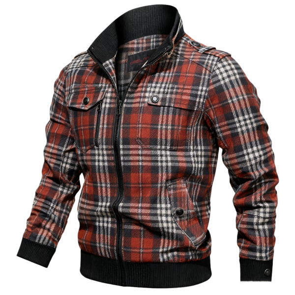 Stylish autumn-winter men’s zip-up jacket