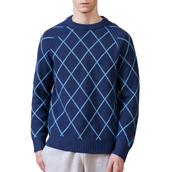 Men's Merino Wool Solid Knit Pullover Sweater Top