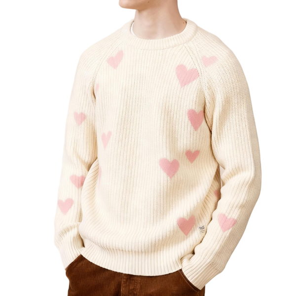 Merino Wool Men's Solid Knit Fashion Pullover Sweater