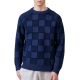 Men's Solid Knit Merino Wool Pullover Sweater