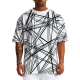 Men's 100% Organic Cotton Heavyweight Digital Print Loose Fit Tee