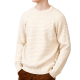 Men's Merino Wool Solid Knit Loose Fit Pullover Sweater