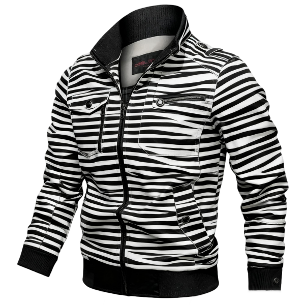 Men’s stand-up collar cotton flight jacket