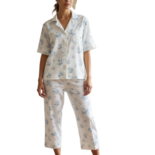 Women's Long-Sleeved Printed Comfortable Casual Pajama Set