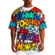 100% Organic Cotton Men's Loose Fit Digital Print Heavyweight Tee